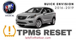 TPMS Reset-Buick Envision 2016-2019 Tire Pressure Sensor