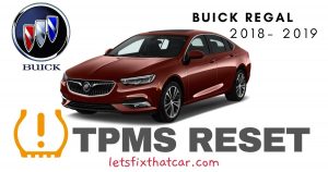 TPMS Reset-Buick Regal 2018-2019 Tire Pressure Sensor