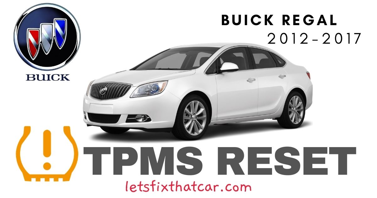 TPMS Reset-Buick Verano 2012-2017 Tire Pressure Sensor