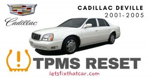 TPMS Reset-Cadillac Deville 2001-2005 Tire Pressure Sensor