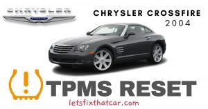 TPMS Reset-Chrysler Crossfire 2004 Tire Pressure Sensor