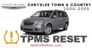 TPMS Reset-Chrysler Town & Country 2004-2005 Tire Pressure Sensor