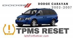 TPMS Reset-Dodge Caravan 2002-2007 Tire Pressure Sensor