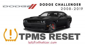 TPMS Reset-Dodge Challenger 2008-2019 Tire Pressure Sensor