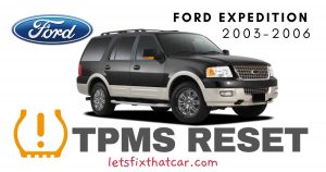 TPMS Reset-Ford Expedition 2003-2006 Tire Pressure Sensor