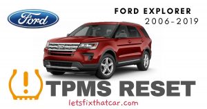 TPMS Reset-Ford Explorer 2006-2019 Tire Pressure Sensor