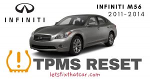TPMS Reset-Infiniti M56 2011-2014 Tire Pressure Sensor