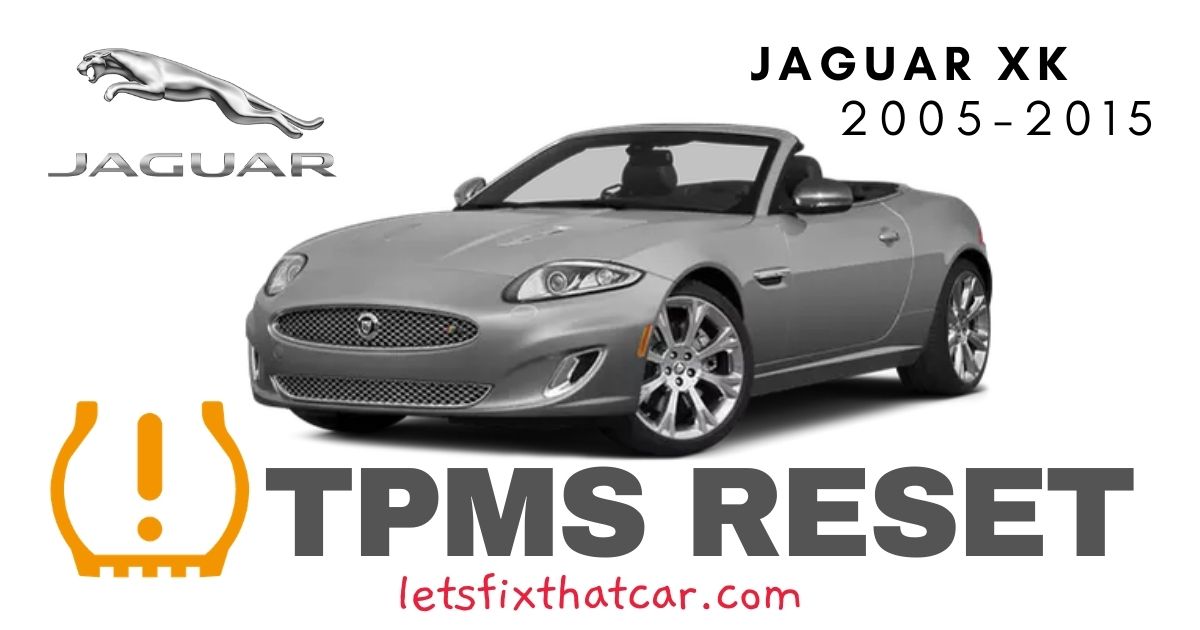 TPMS Reset-Jaguar XK 2005-2015 Tire Pressure Sensor
