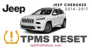TPMS Reset-Jeep Cherokee 2014-2017 Tire Pressure Sensor