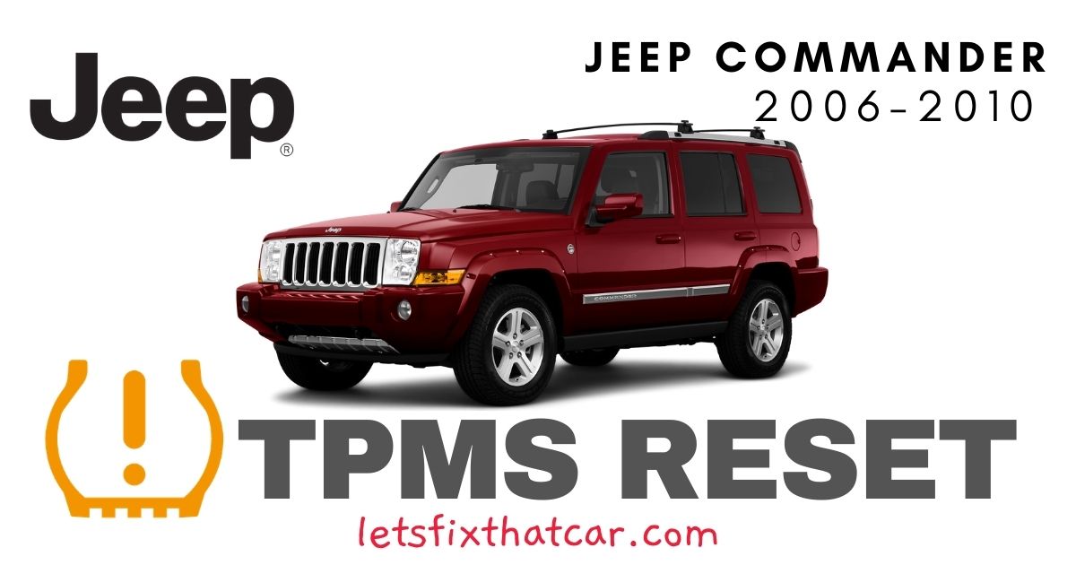 TPMS Reset-Jeep Commander 2006-2010 Tire Pressure Sensor