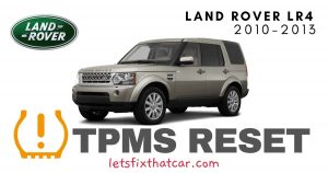 TPMS Reset-Land Rover LR4 2010-2013 Tire Pressure Sensor