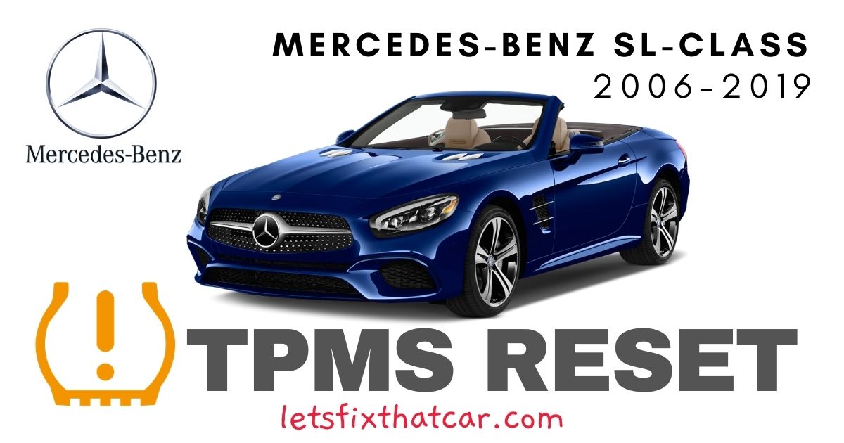 TPMS Reset-Mercedes-Benz SL Class 2006-2019 Tire Pressure Sensor