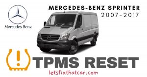 TPMS Reset-Mercedes-Benz Sprinter 2007-2017 Tire Pressure Sensor