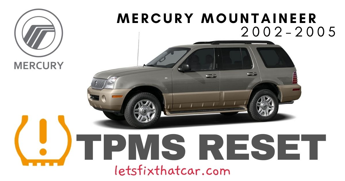 TPMS Reset-Mercury Mountaineer 2002-2005 Tire Pressure Sensor
