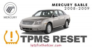 TPMS Reset-Mercury Sable 2008-2009 Tire Pressure Sensor
