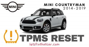 TPMS Reset-Mini Countryman 2014-2019 Tire Pressure Sensor