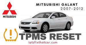 TPMS Reset-Mitsubishi Galant 2007-2012_Tire Pressure Sensor