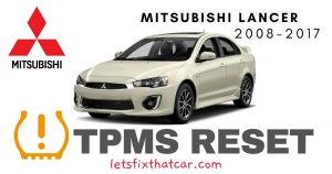 TPMS Reset-Mitsubishi Lancer 2008-2017 Tire Pressure Sensor