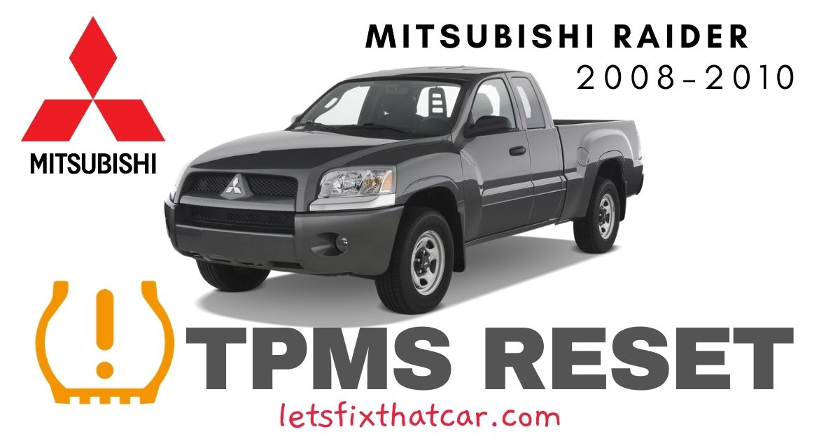 TPMS Reset-Mitsubishi Raider 2008-2010 Tire Pressure Sensor