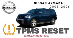 TPMS Reset-Nissan Armada 2005-2006-Tire Pressure Sensor