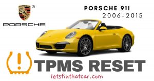 TPMS Reset-Porsche 911 2006-2015 Tire Pressure Sensor