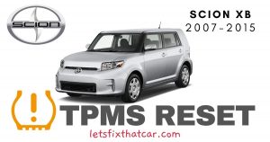 TPMS Reset-Scion xB 2007-2015 Tire Pressure Sensor