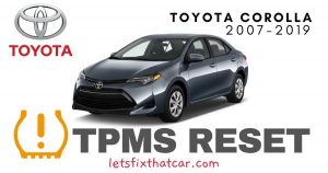 TPMS Reset-Toyota Corolla 2007-2019 Tire Pressure Sensor