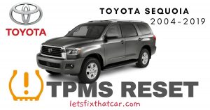 TPMS Reset-Toyota Sequoia 2004-2019 Tire Pressure Sensor