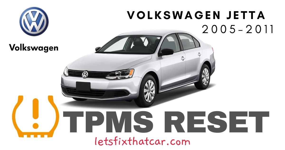TPMS Reset-Volkswagen Jetta 2005-2011 Tire Pressure Sensor