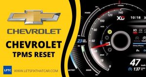 Chevrolet TPMS Reset