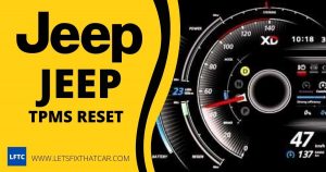 Jeep TPMS Reset