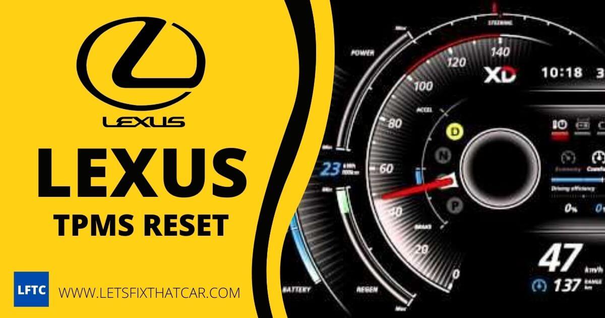 Lexus TPMS Reset