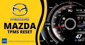 Mazda TPMS Reset