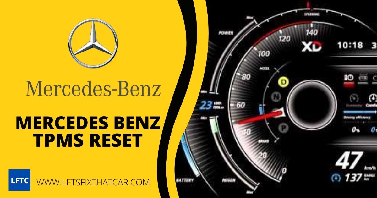 Mercedes Benz TPMS Reset