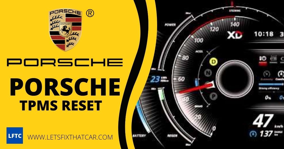 Porsche TPMS Reset