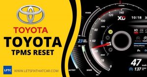 Toyota TPMS Reset