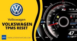 Volkswagen TPMS Reset