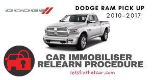 Key Programming Dodge RAM Pick-up 2010-2017