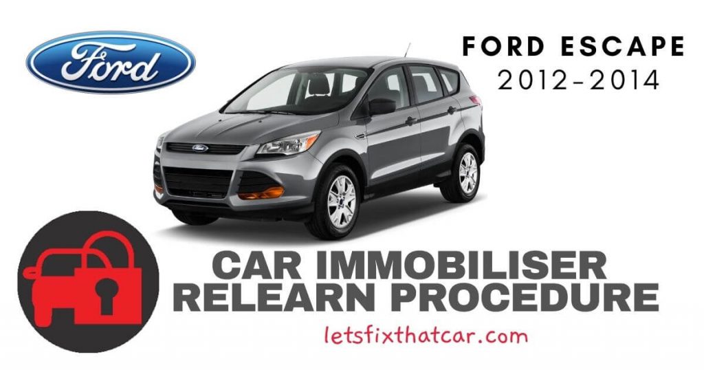 Key Programming Ford Escape 2012-2014