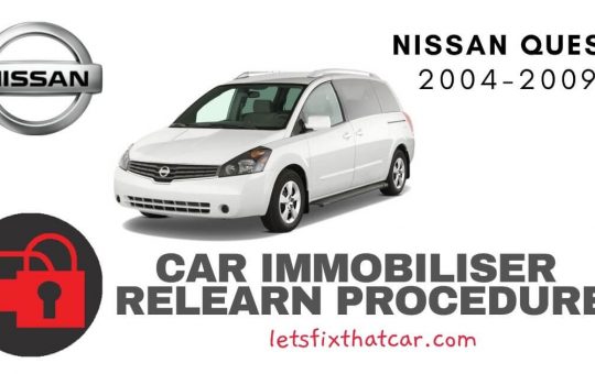 Key Programming Nissan Quest 2004-2009
