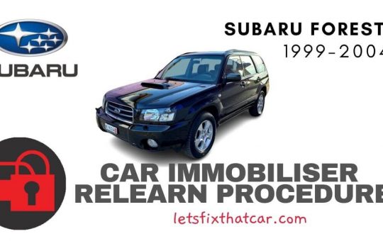 Key Programming Subaru Forester 1999-2004