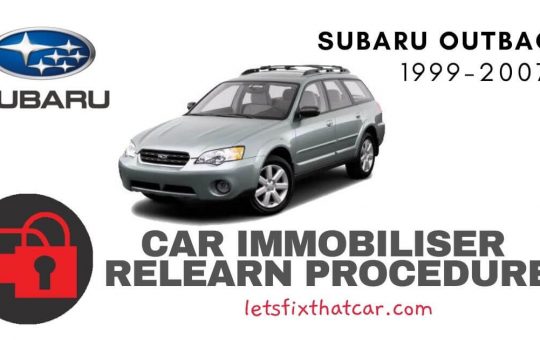 Key Programming Subaru Outback 1999-2007
