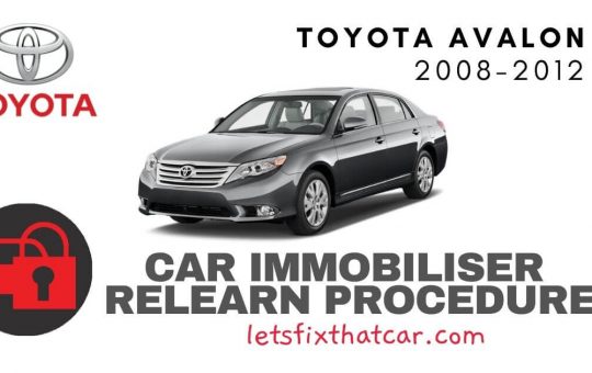 Key Programming Toyota Avalon 2008-2012