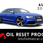 Oil Reset Procedure Audi RS5 2013-2015