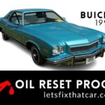 Oil Reset Procedure Buick Regal 1991-2017